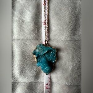 Charming Charlie Druzy Geode Necklace